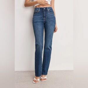 Good American Good Legs Straight Blue Size 10 30
